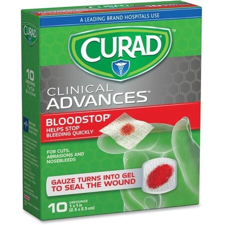 Curad Curad MIICUR0055RB 1x 1 in. Blood Stop Gauze Packets MIICUR0055RB